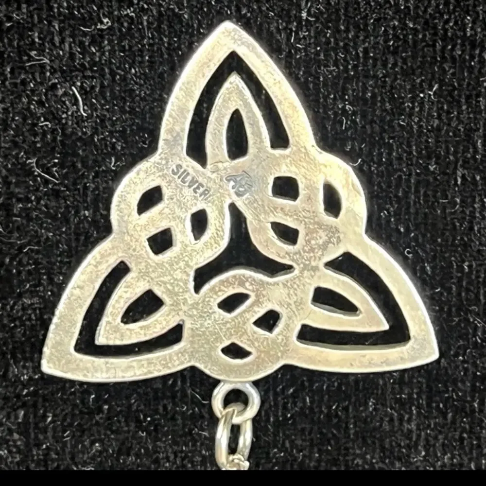 Genuine Silver Necklace in. Celtic Design